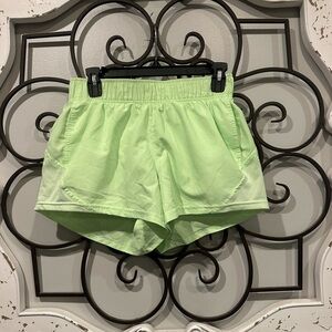 Vibrant Green Women's Athletic Shorts
